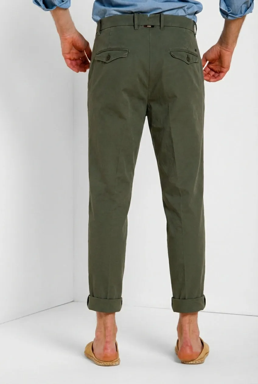 Mason's Boston Chinos herre mørkegrøn relaxed