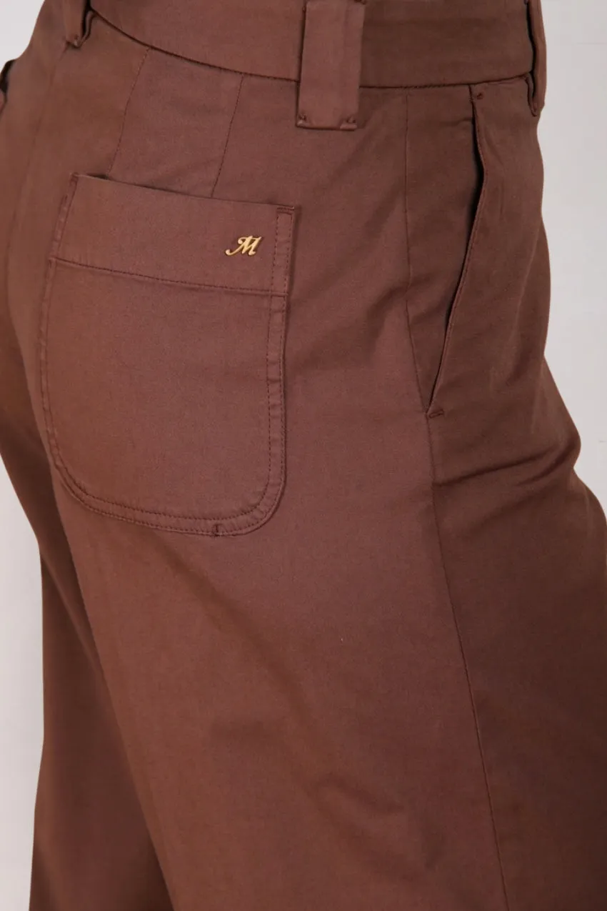 Mason's New York Studio Cropped chino mørkebrun