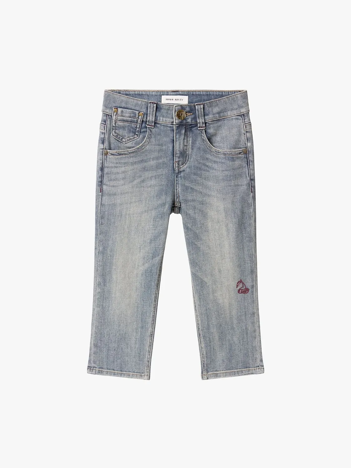 Miss Sixty capri jeans blå knælængde cherry