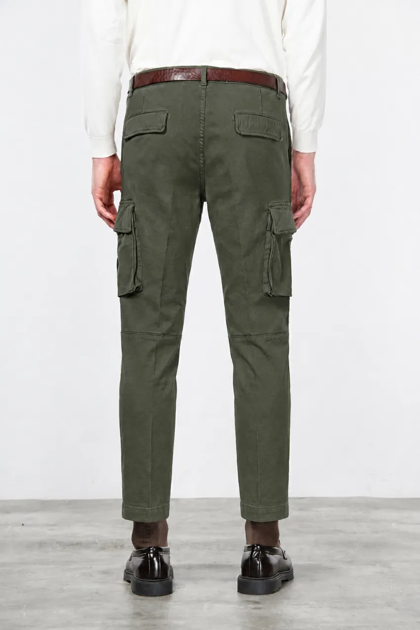 Mason's Chile cargobukser mørkegrøn regular fit stretch