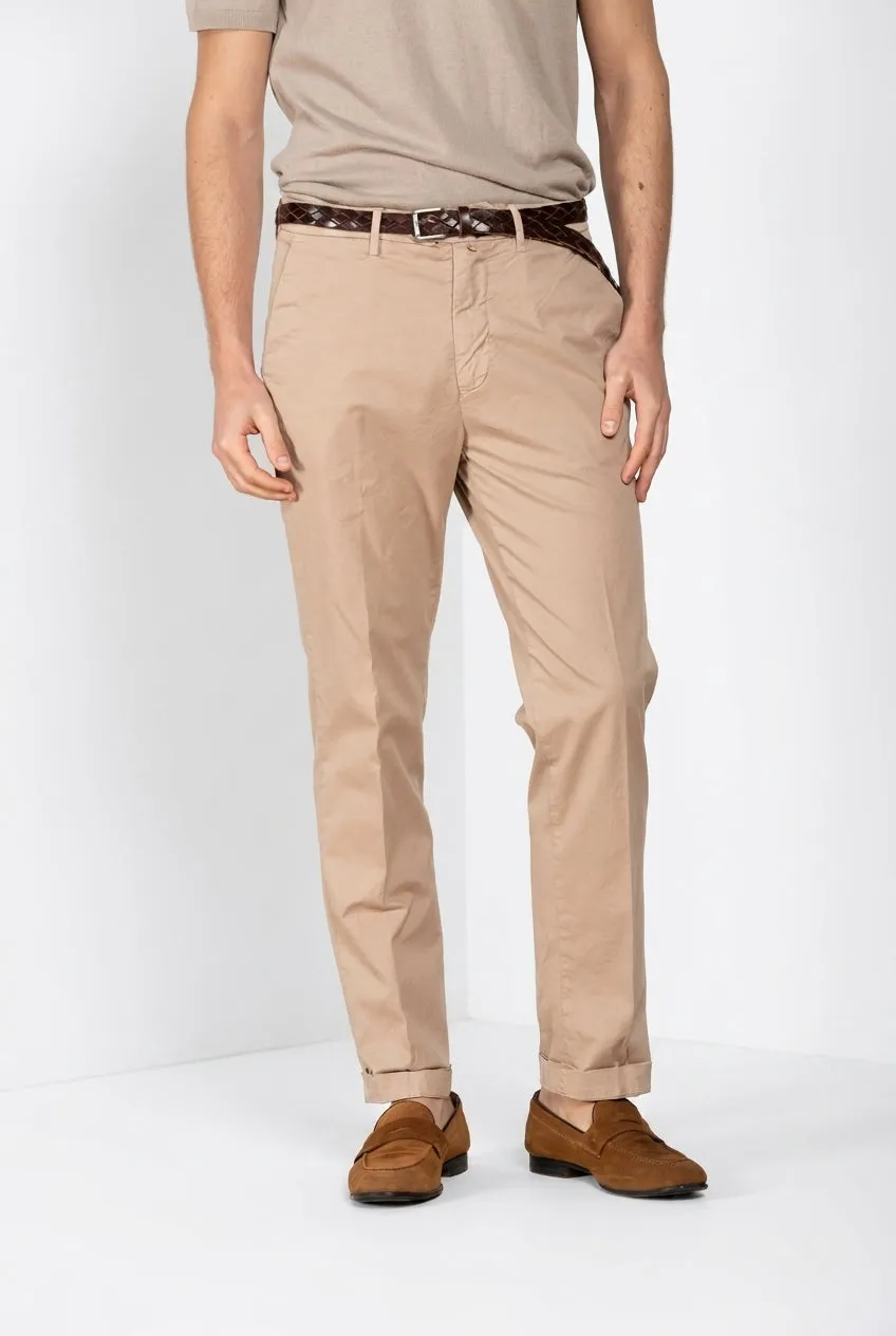 Mason's Boston chinos beige relaxed fit stretch