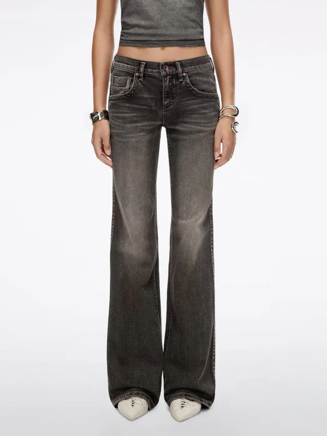 Miss Sixty Tommy flare jeans black fog medium talje