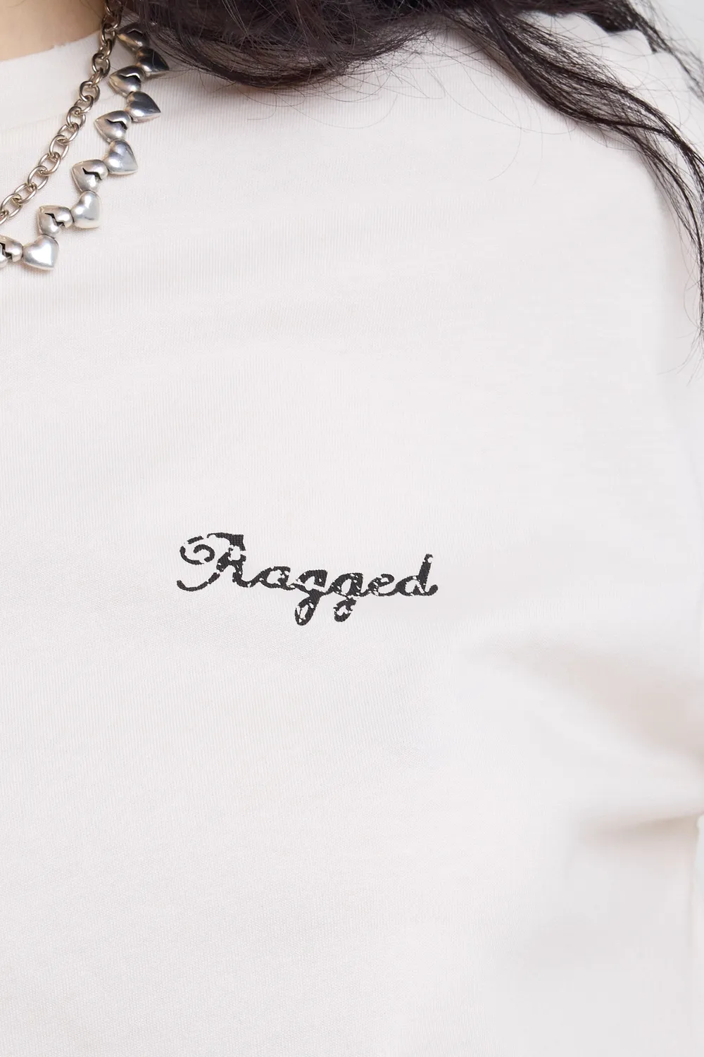 The Ragged Priest Sweetheart t-shirt off-white oversize