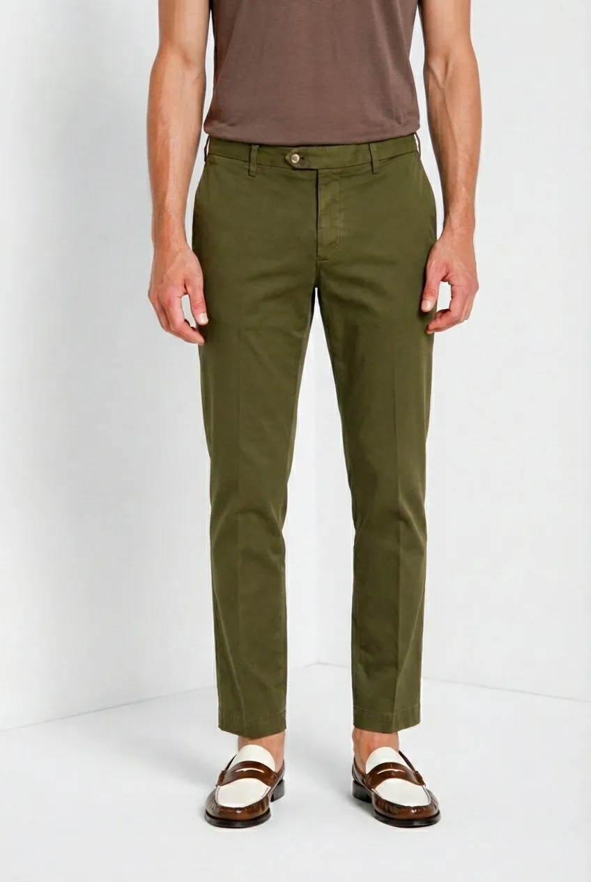 Mason's New York chino bukser skovgrøn regular