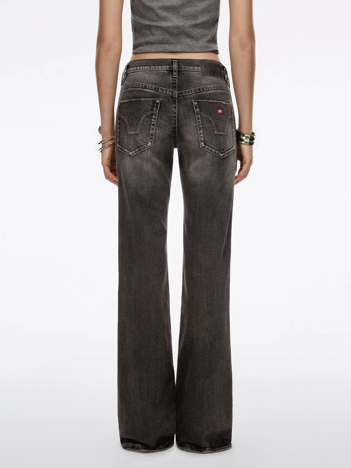 Miss Sixty Tommy flare jeans black fog medium talje