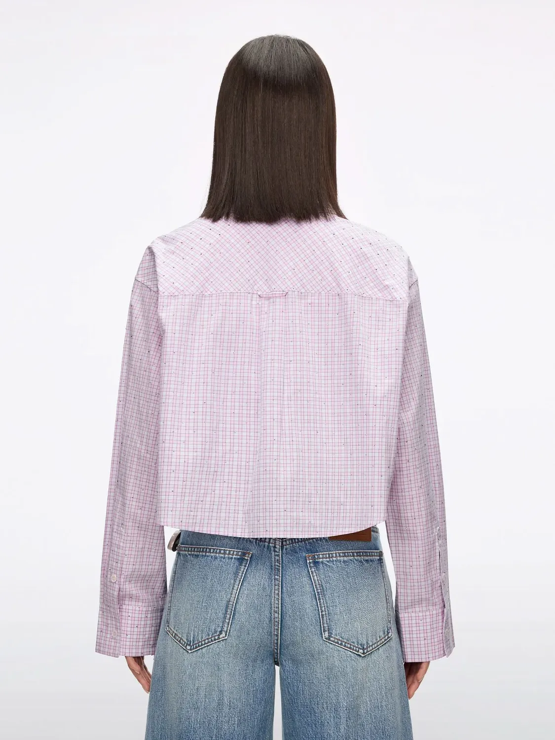 Miss Sixty 6M1XJ1440 skjorte pink white cropped