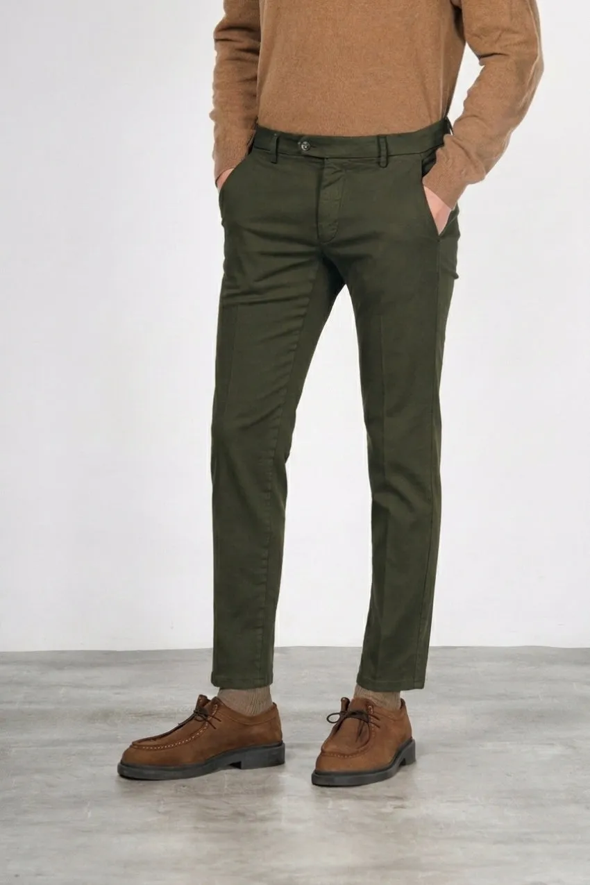 Mason's Torino Flex chino bukser skovgrøn slim fit