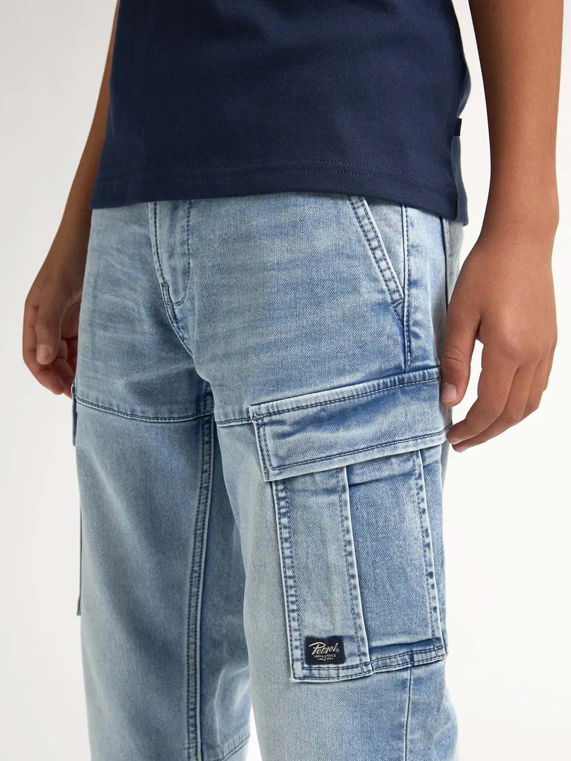 Petrol Industries Torino cargo jeans black stone drenge