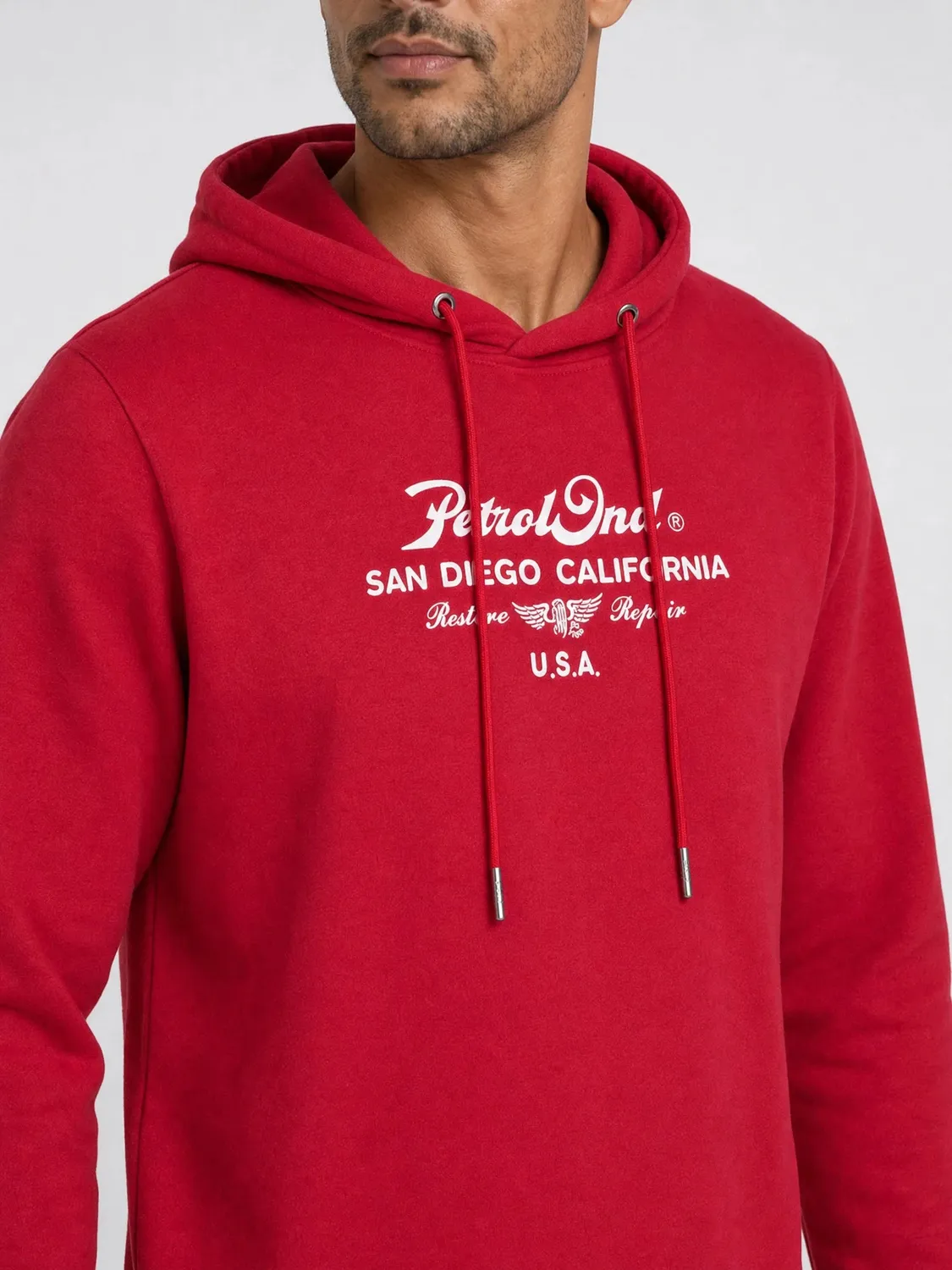 Petrol Industries Artwork Repair hoodie regular fit