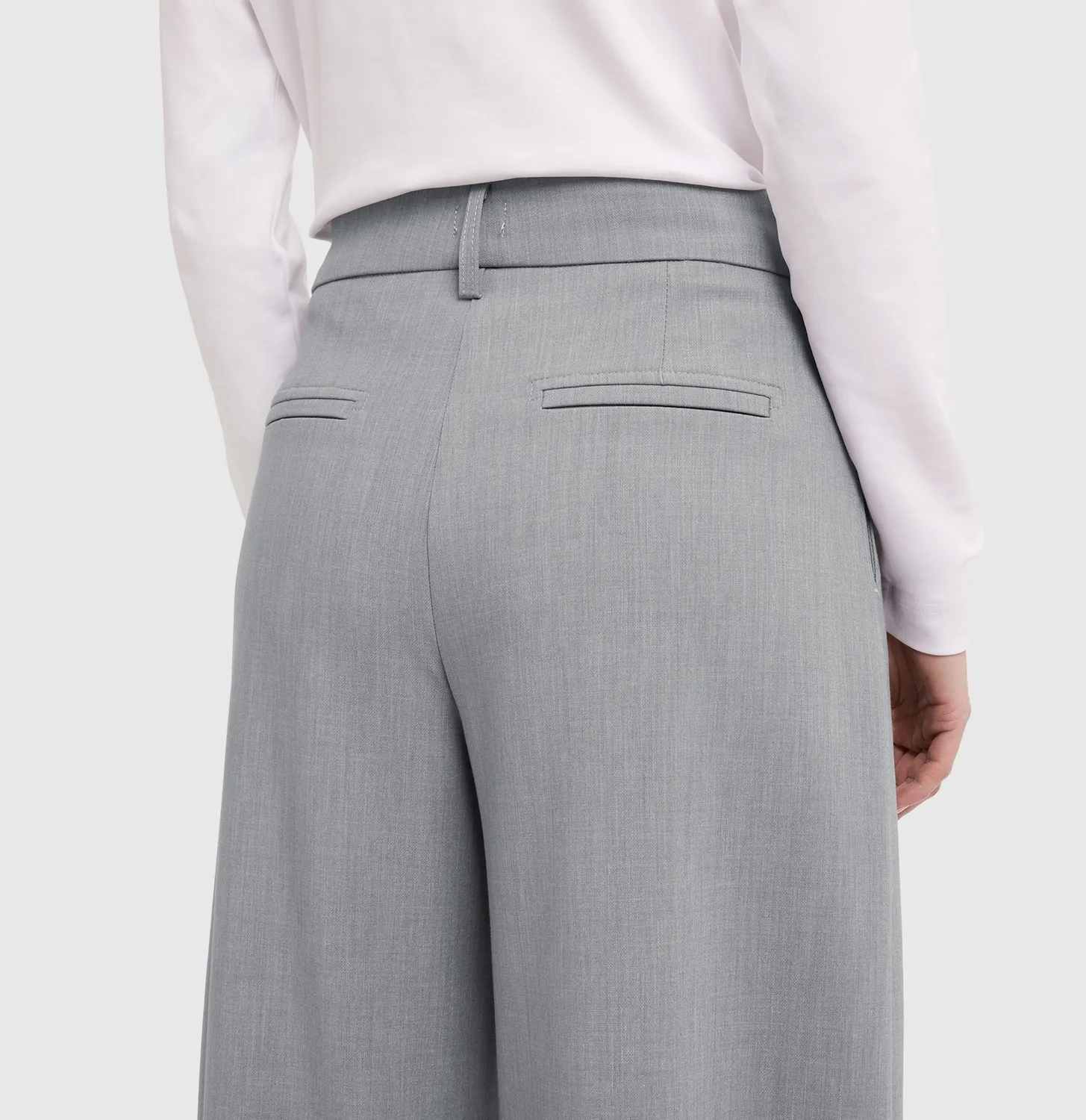 MAC Jeans Bailey barrel bukser grå flannel
