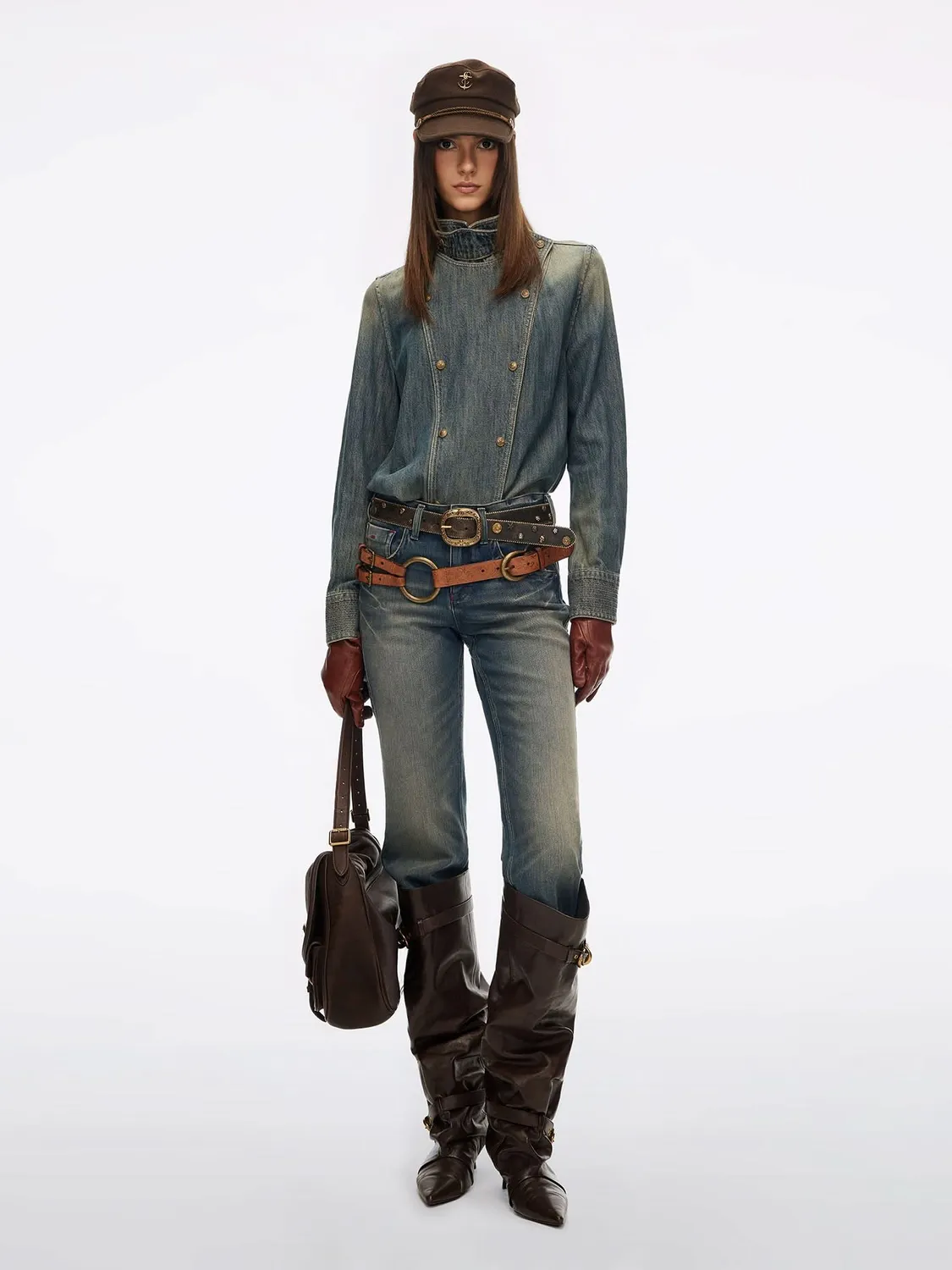 Miss Sixty Gradient denimjakke nostalgic lyseblå slub