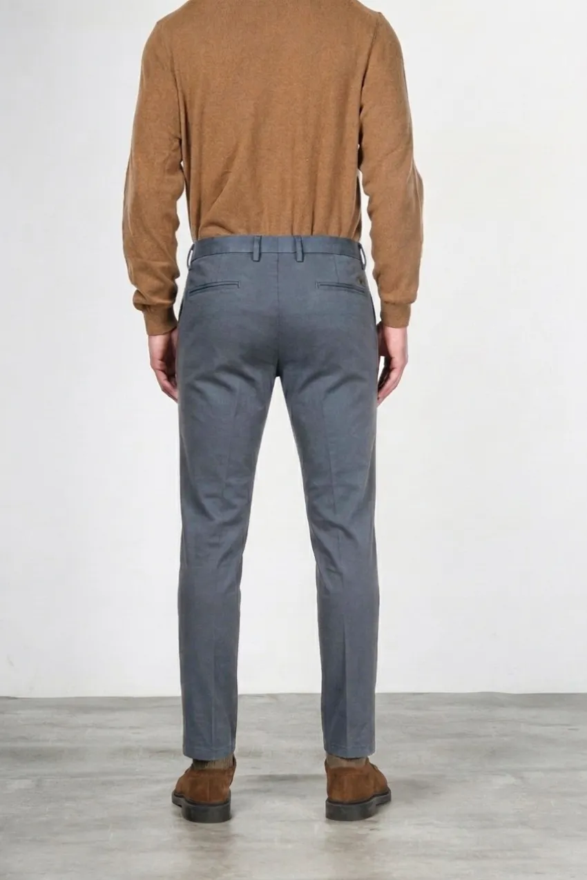 Mason's Torino Flex chino bukser blå slim satin
