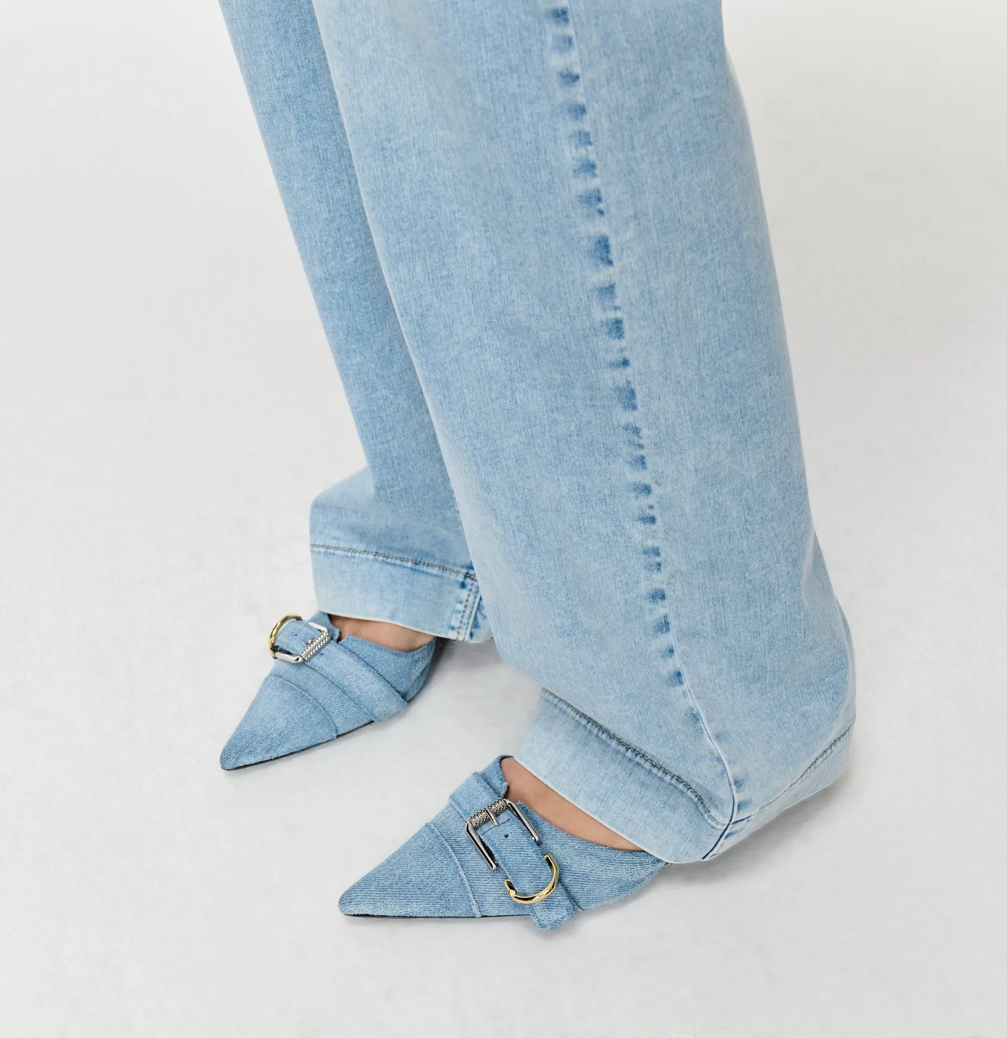 MAC Dream Wide jeans lyseblå wide leg shaping