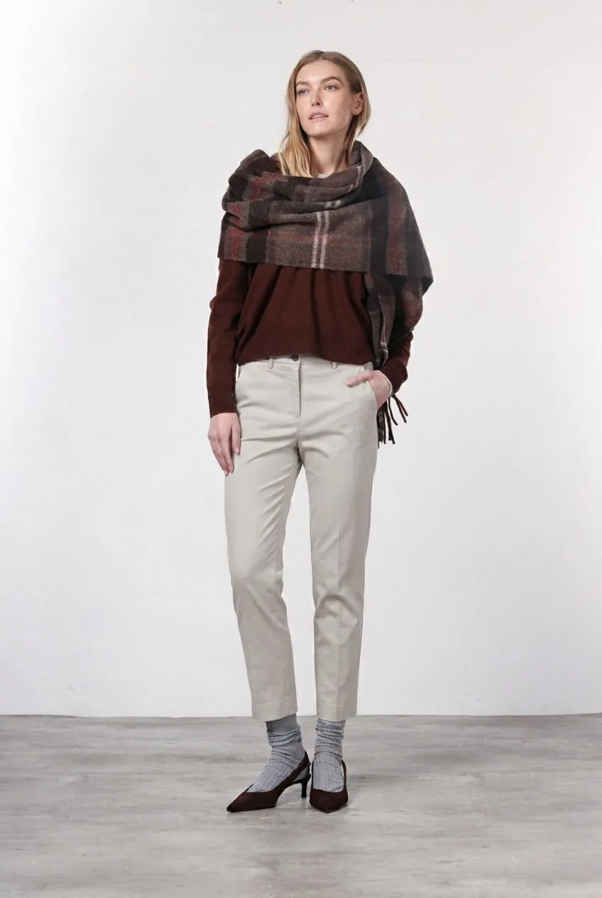 Mason's New York Carrot chinos dame sand uldblanding