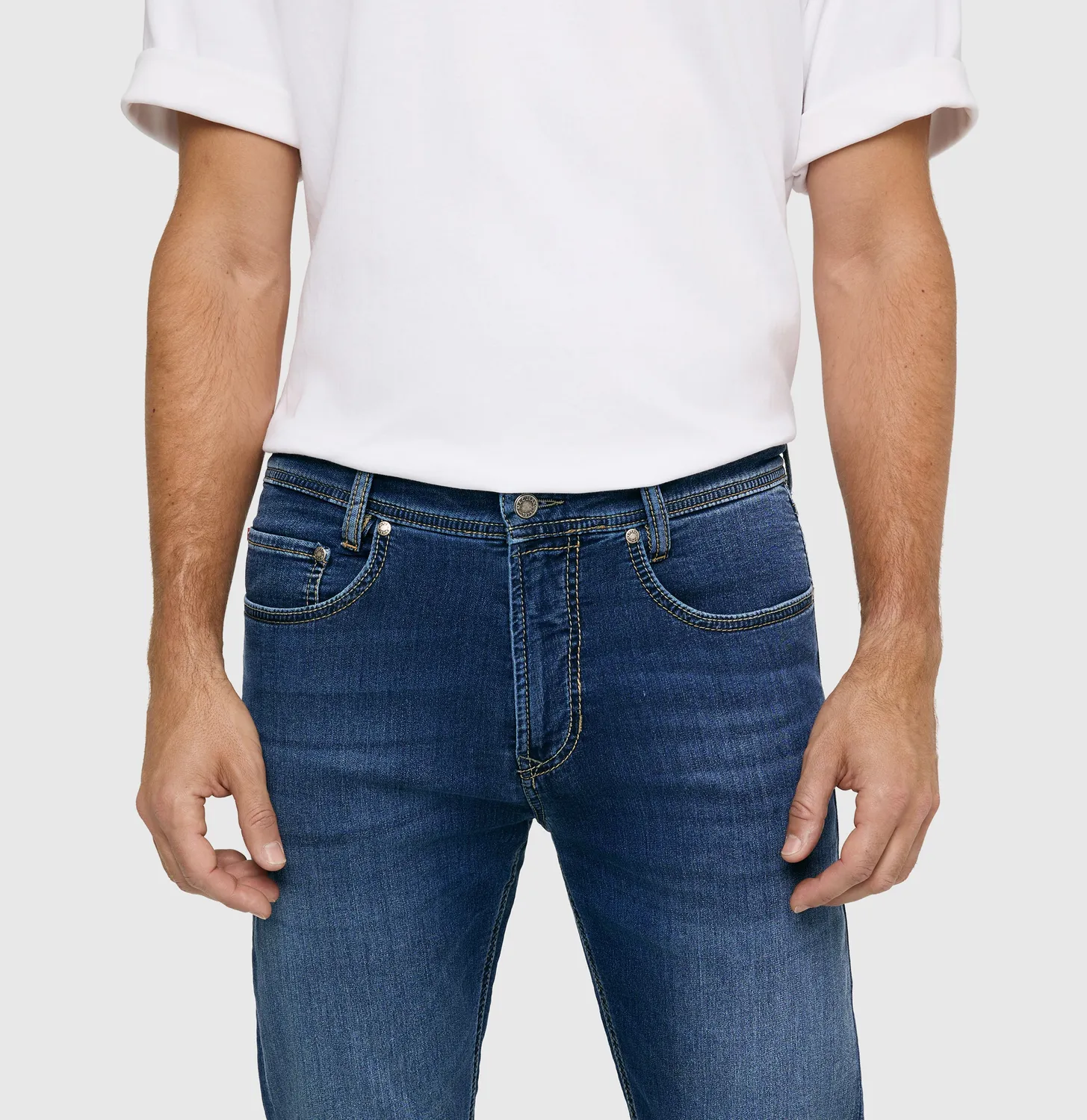 MAC Jog'n Jeans 0590-00-0994L jeans mørkeblå sweat