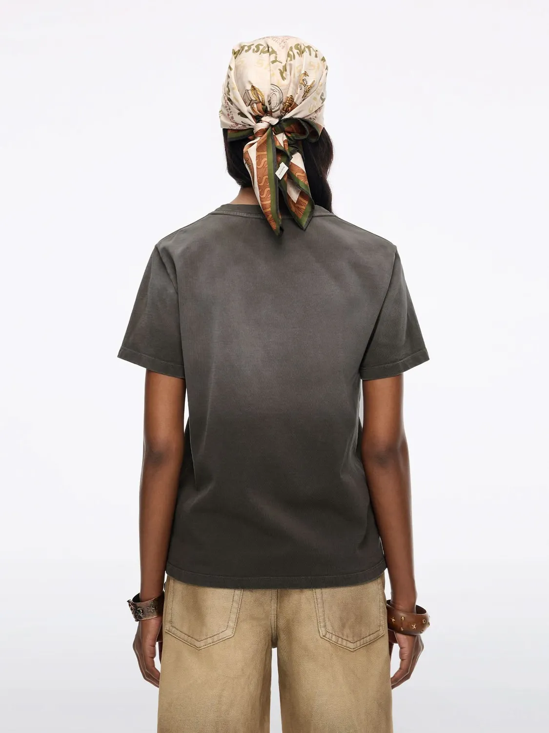 Miss Sixty Studded Graphic t-shirt grå – bomuld nitter