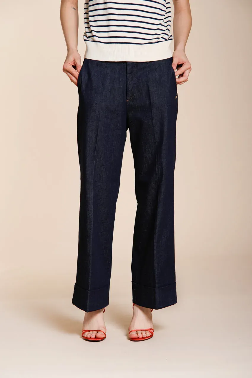 Mason's New York Cropped City chino navy denim