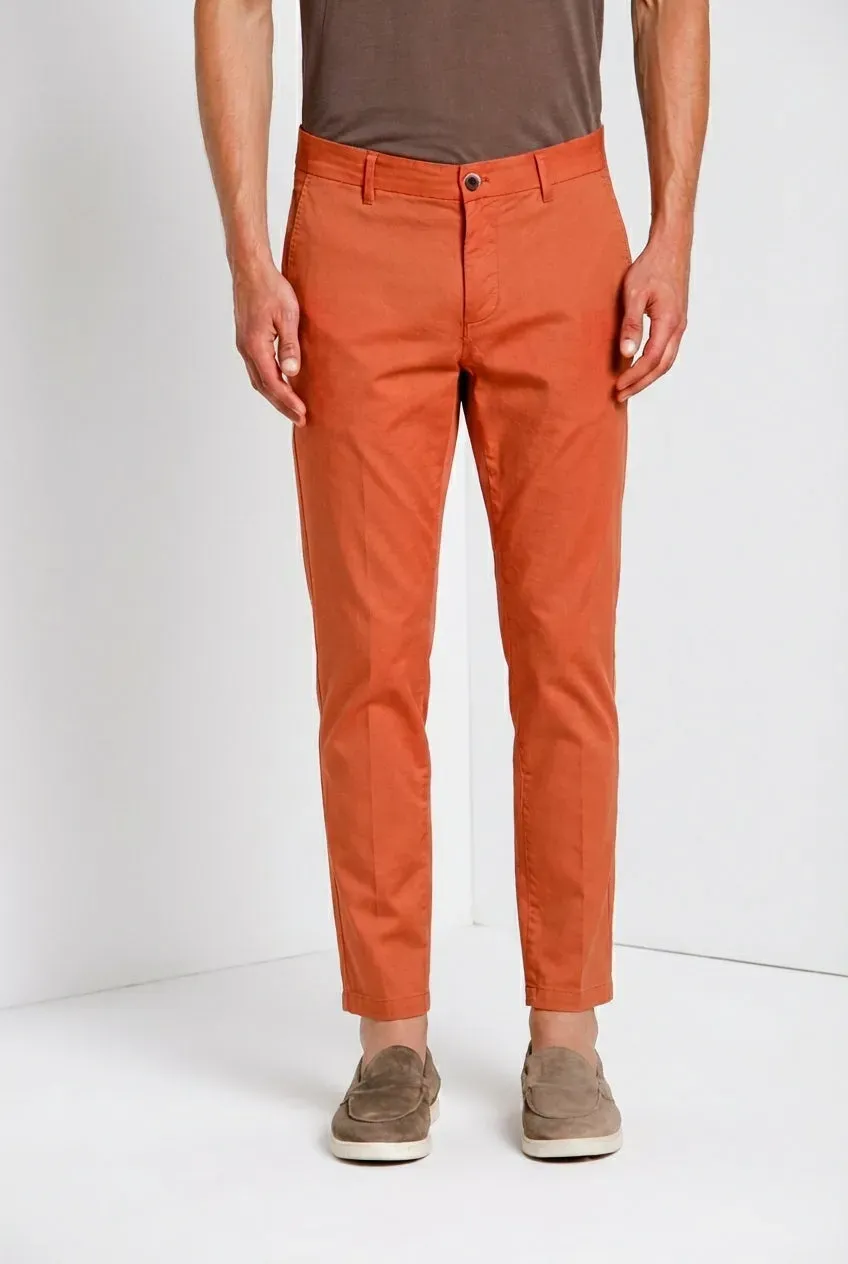 Mason's Milano chino bukser murstensrød extraslim