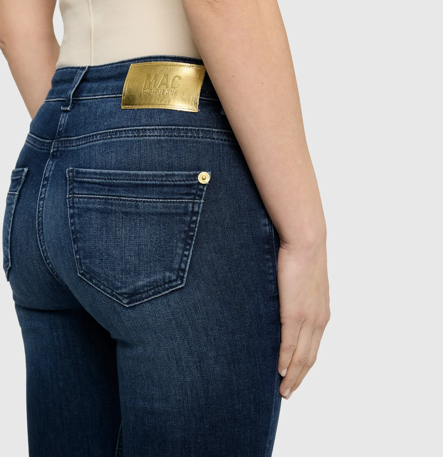 MAC Rich Slim 5904-90-0389L jeans mellemblå