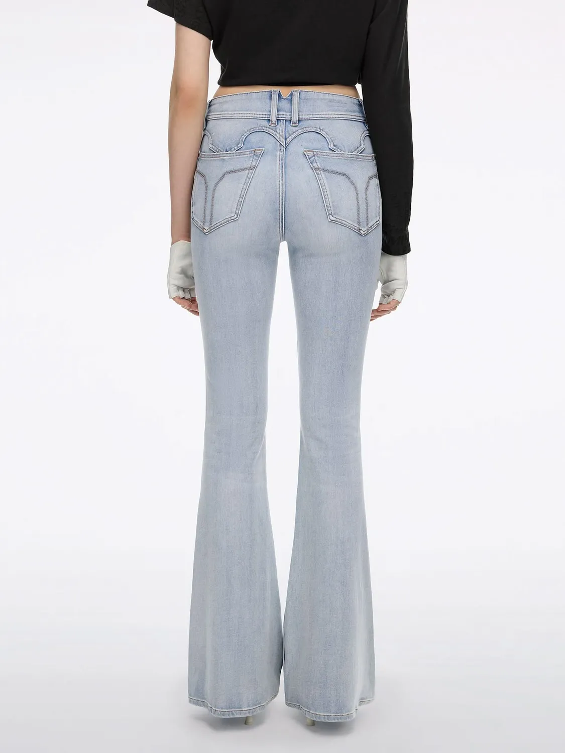 Miss Sixty Everyday Bella flare jeans lyseblå stretch