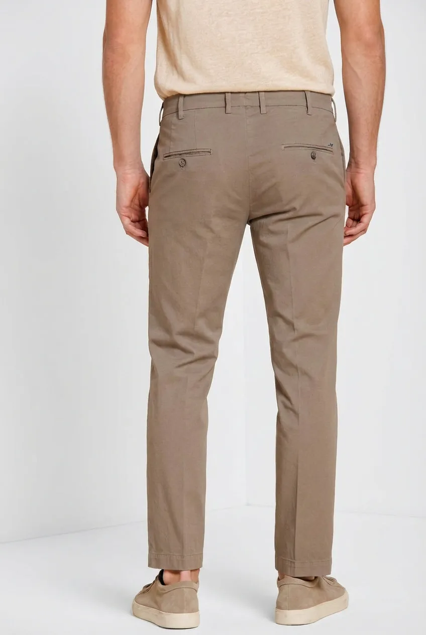 Mason's New York chinos taupe stretch regular fit