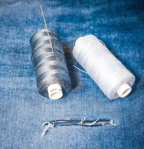 MAC reparation jeans syning af rift slidt denim