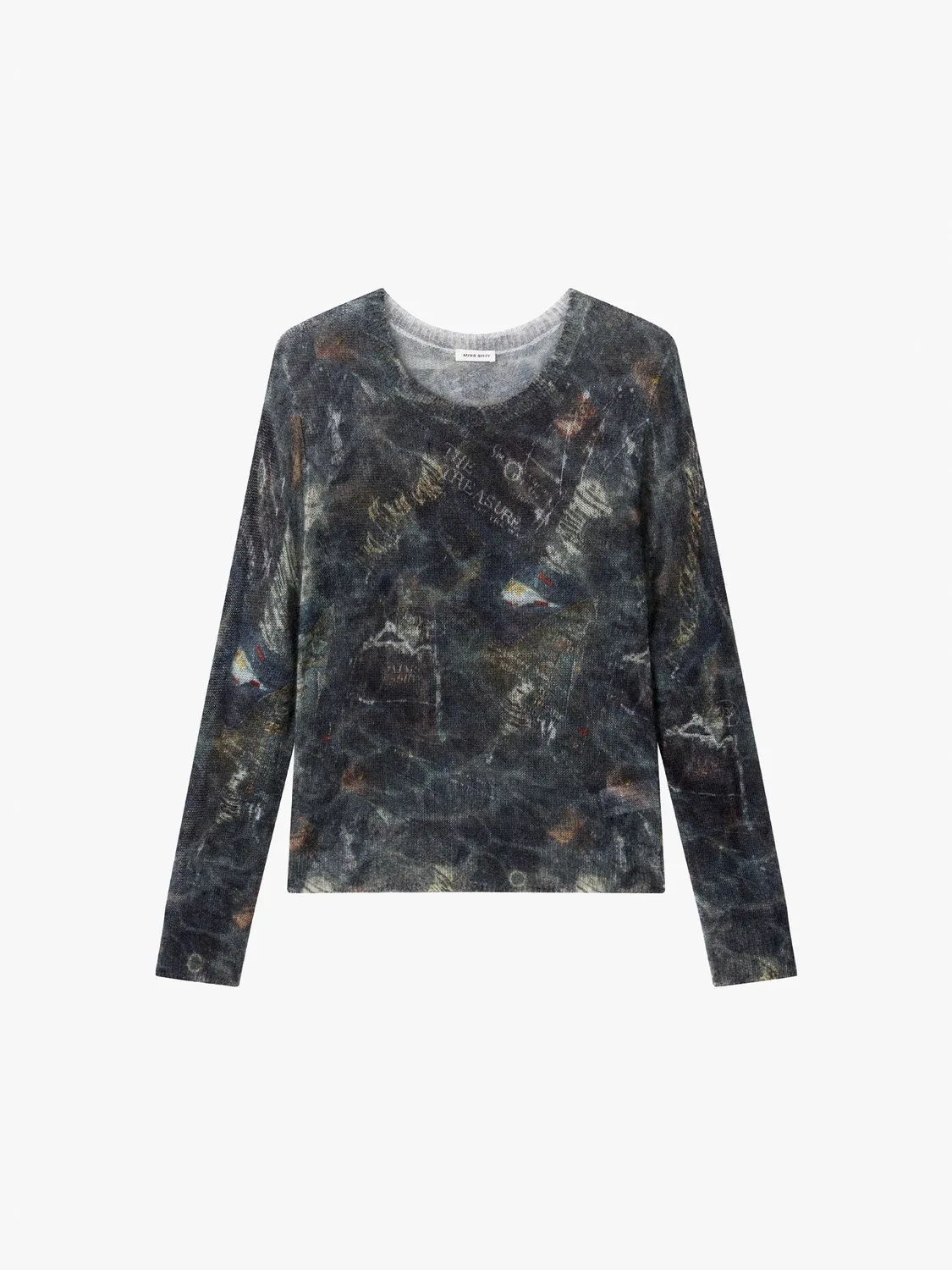 Miss Sixty Print Strik mørkeblå mohair