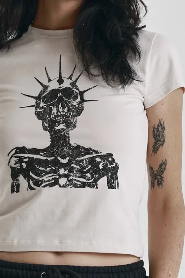 THE RAGGED PRIEST Worship baby t-shirt hvid kranie