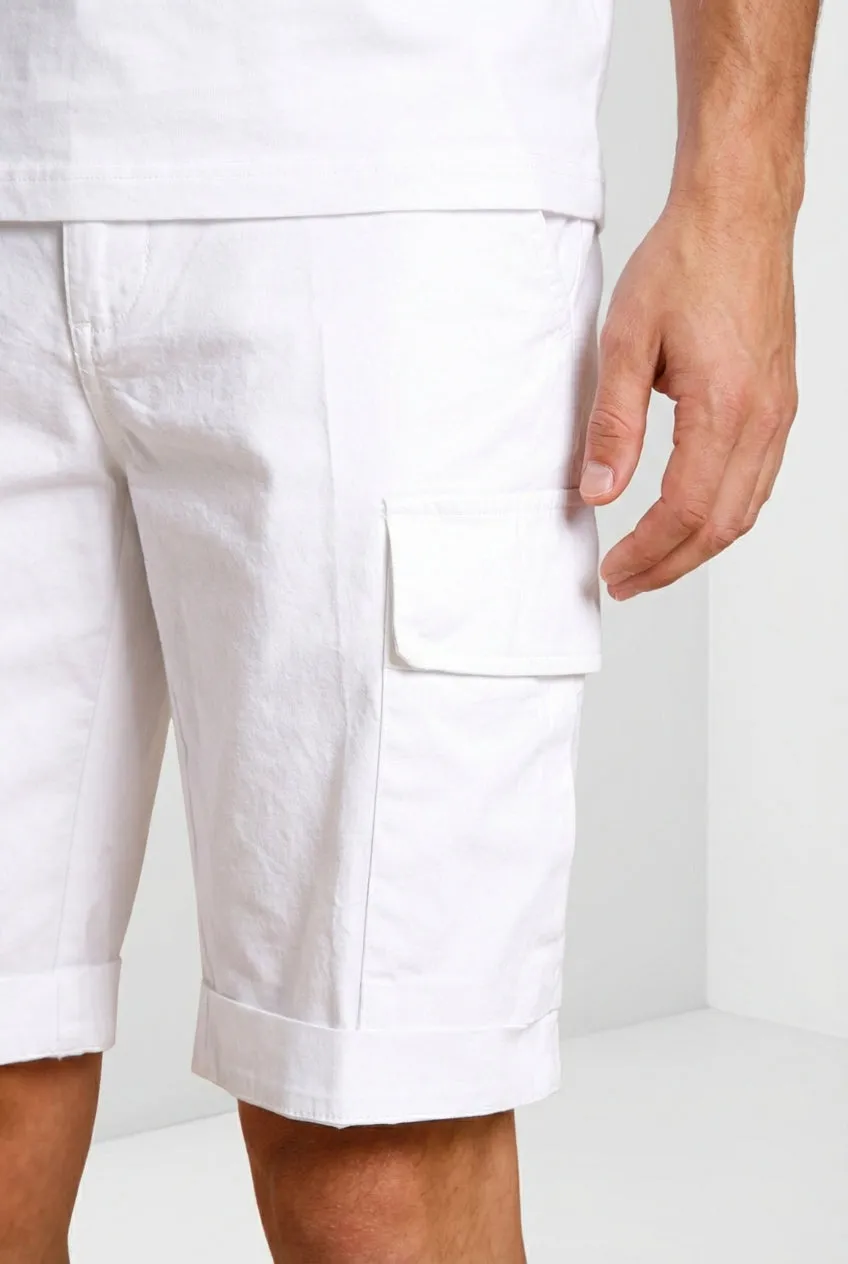 Mason's Chile cargos shorts hvid slim fit
