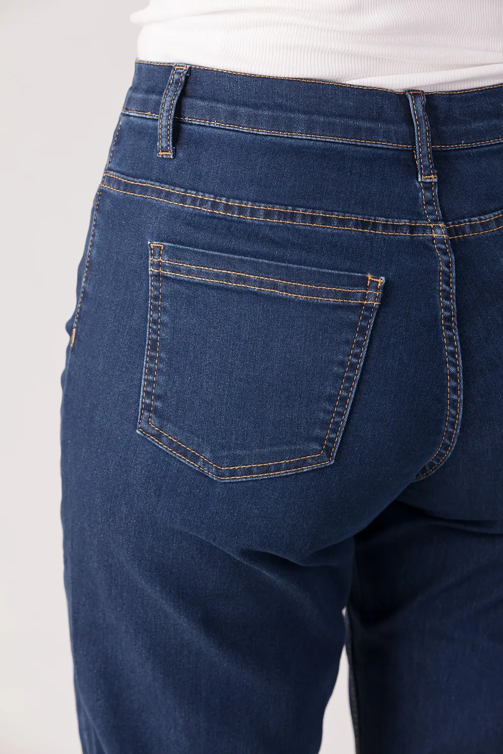 Merrytime 15661-432-28 Slim shorts mørk denim stræk