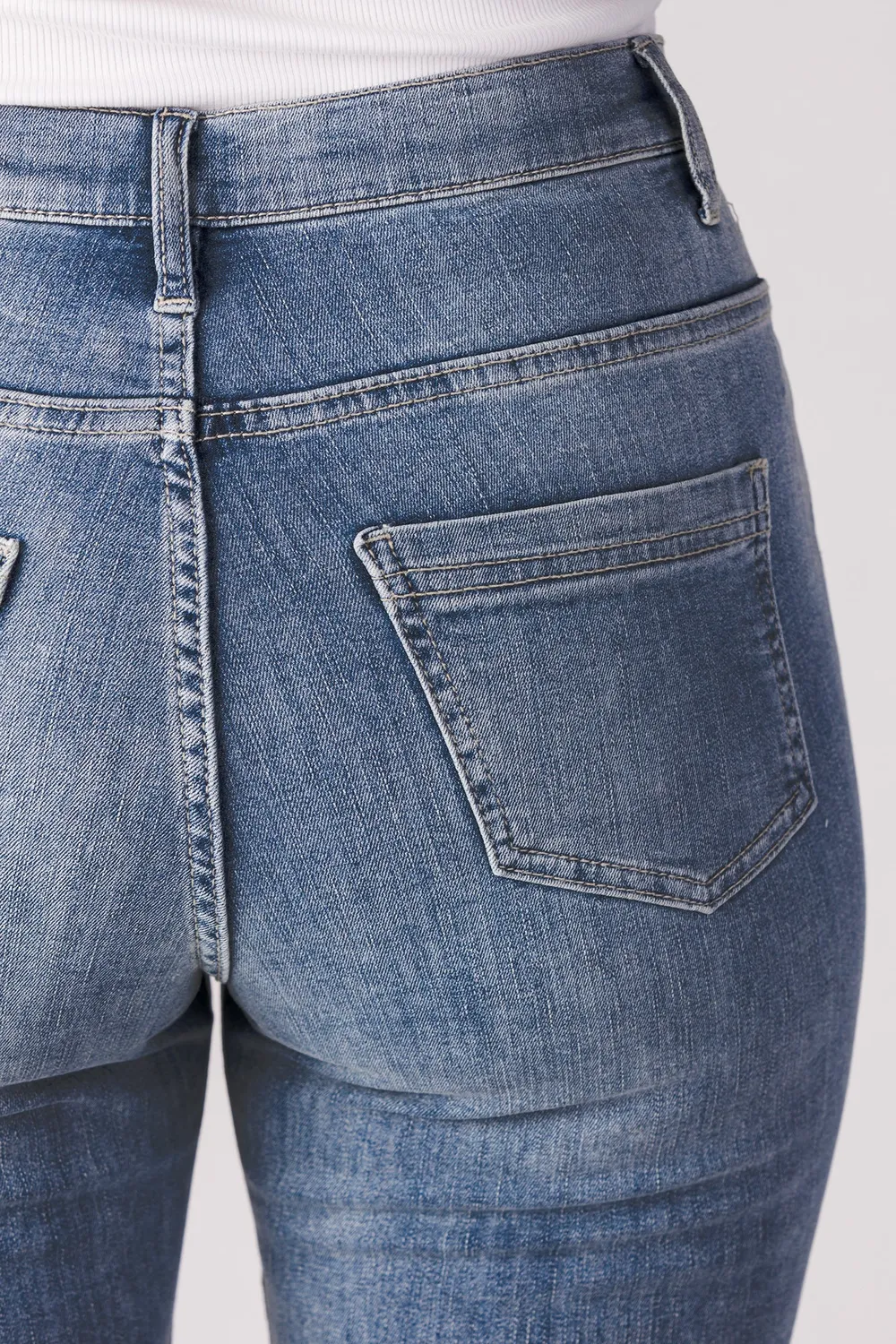 Merrytime Stella Super Slim jeans lyseblå denim