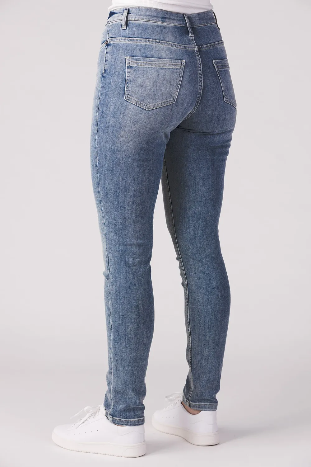 Merrytime Stella Super Slim jeans lyseblå denim