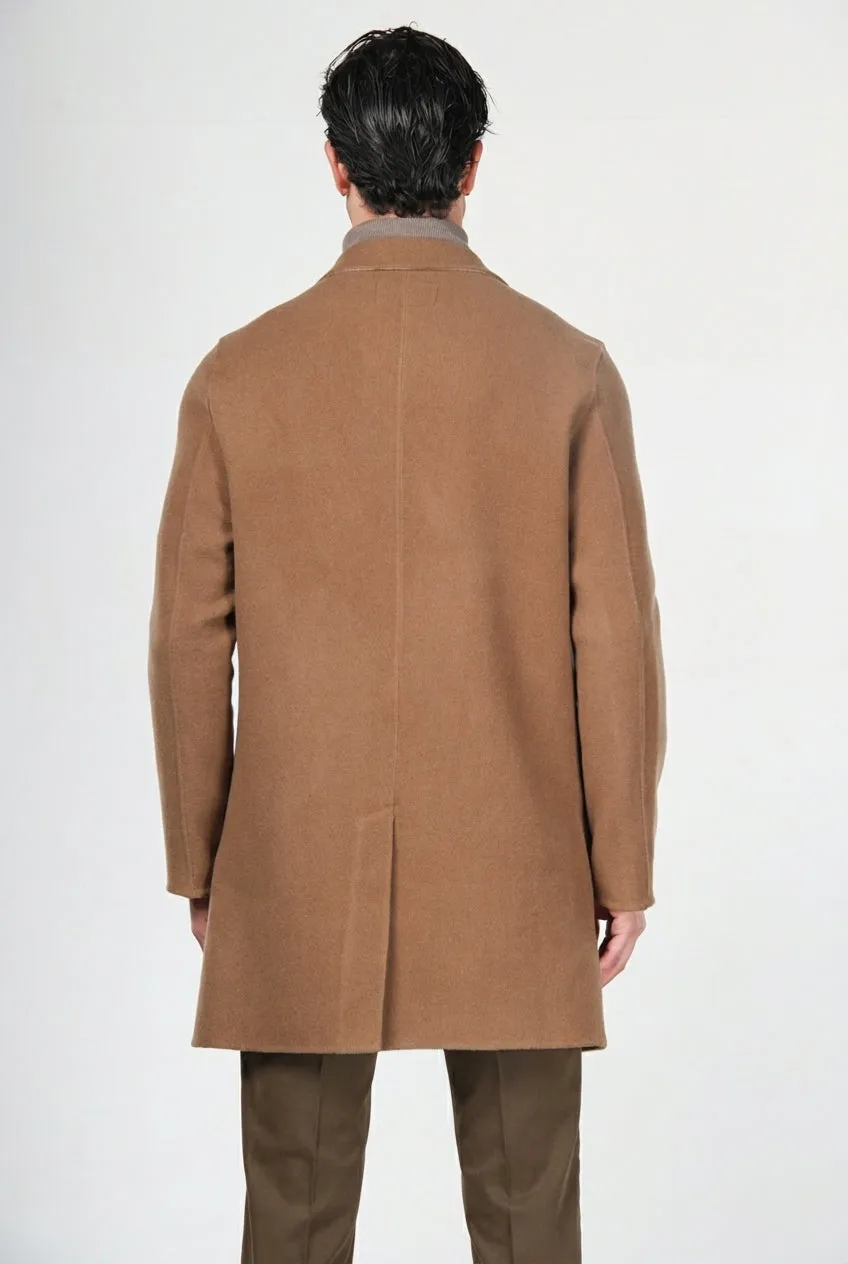 Mason's West Coast uldfrakke kamel ternet slim