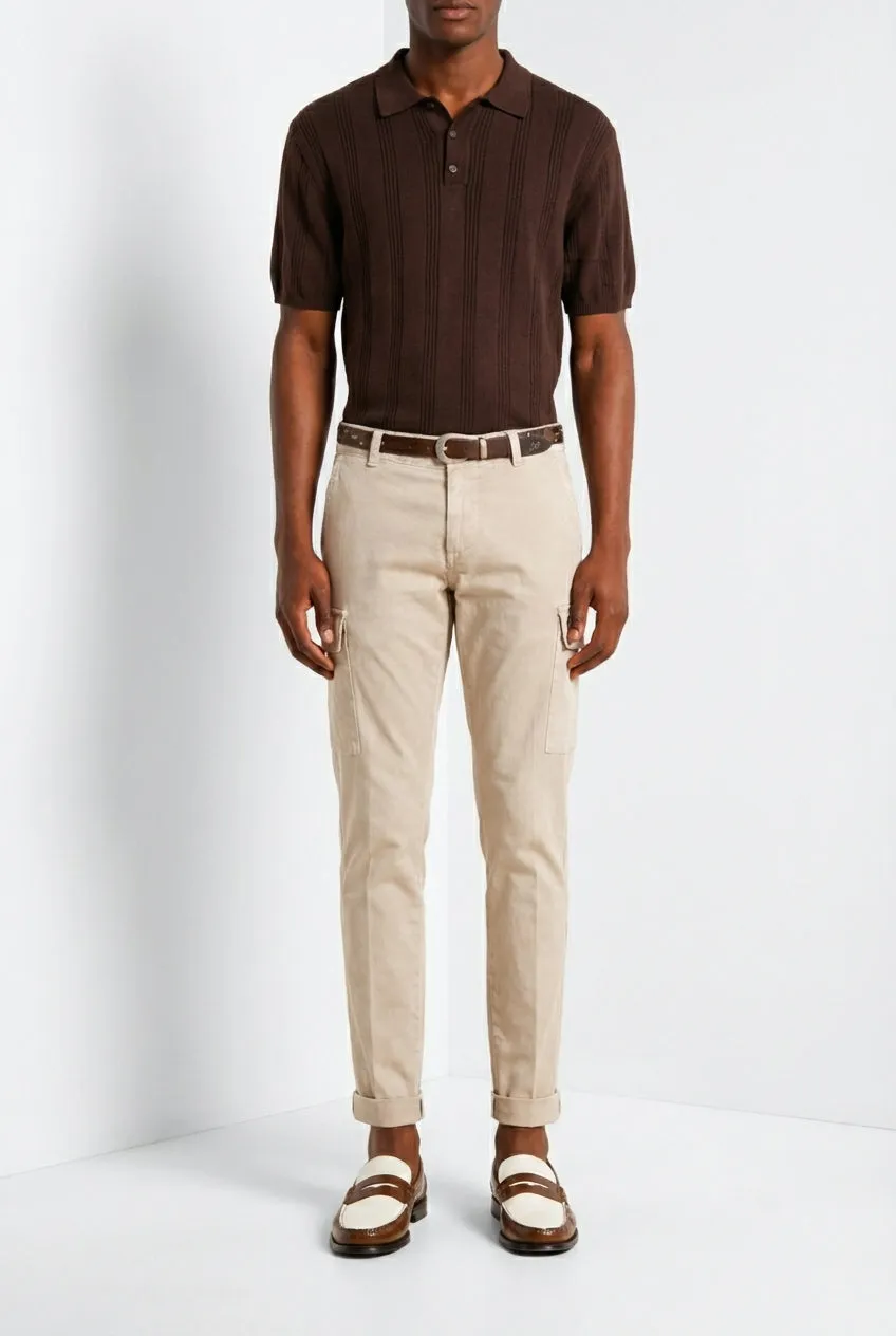 Mason's Chile cargobukser extra slim lysebeige