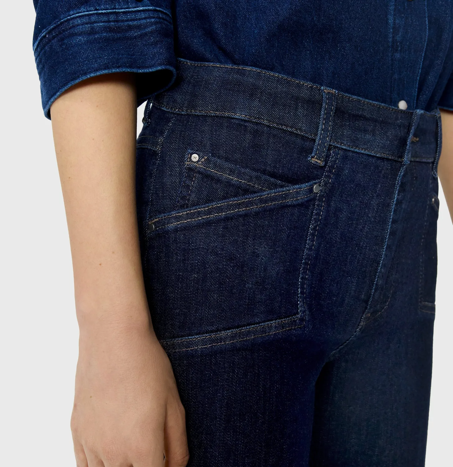 MAC Dream Culotte 5400-90-0358L jeans mørkeblå wide