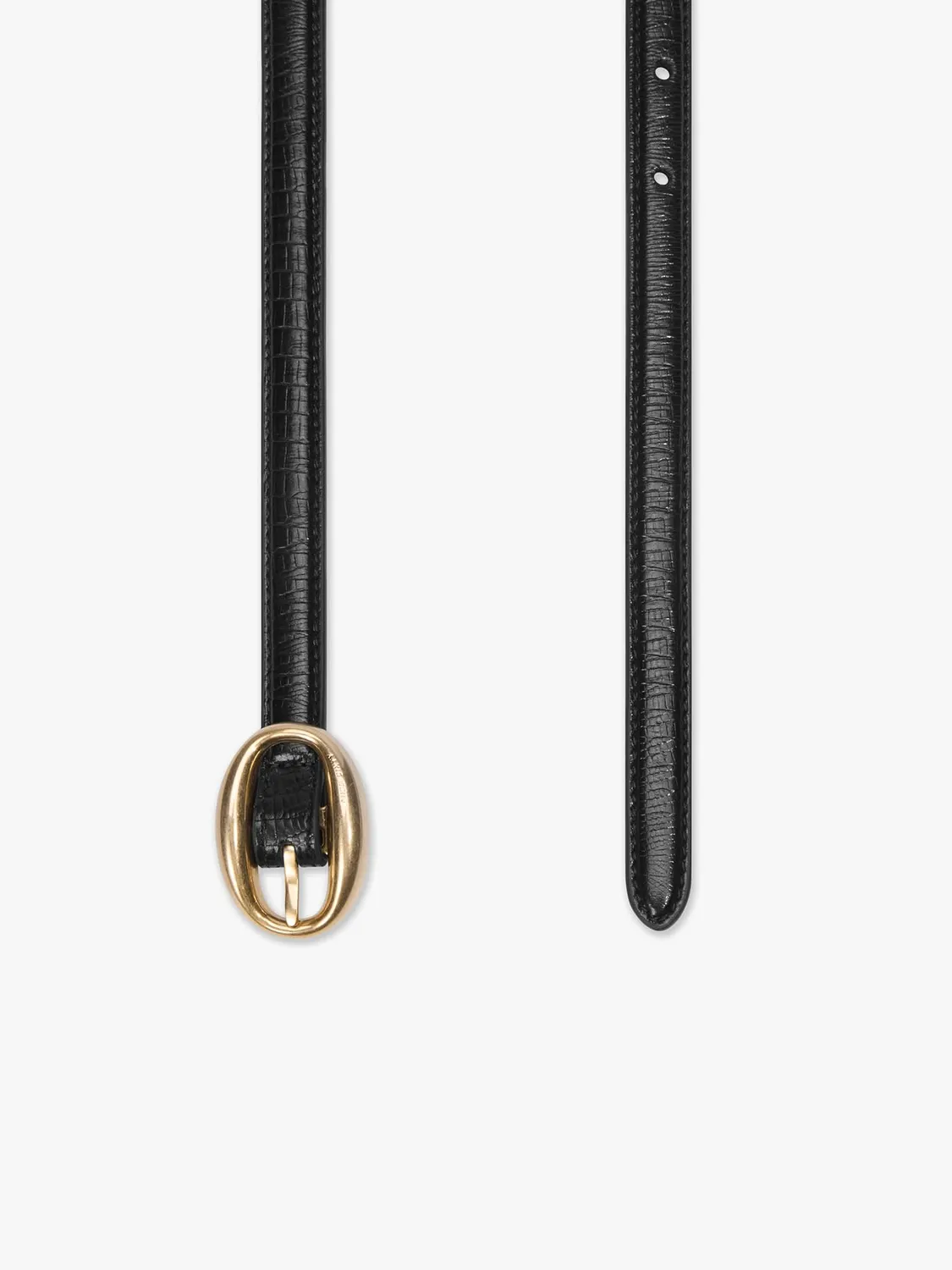 Miss Sixty Leather Belt læderbælte sort guldspænde