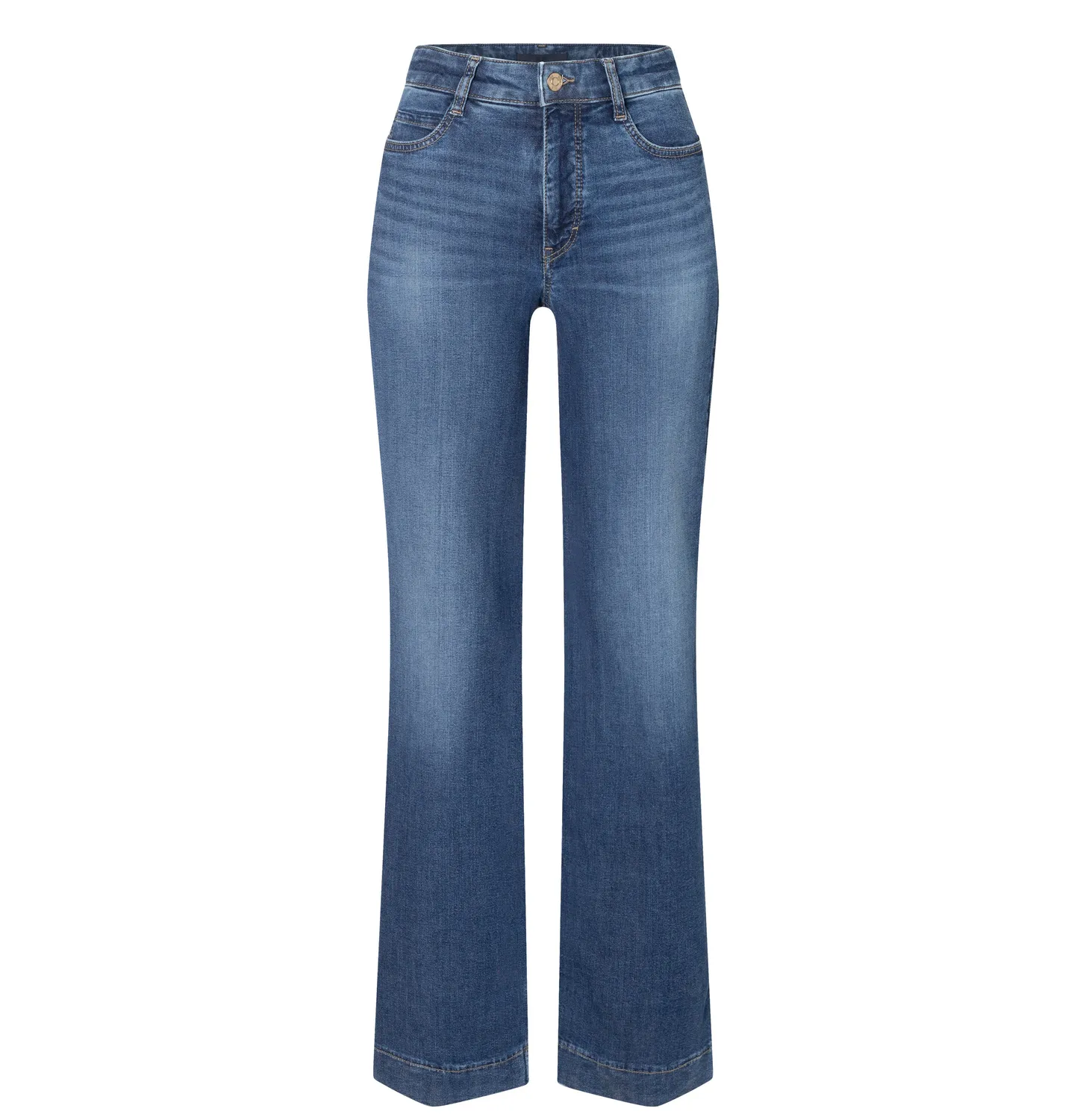 MAC Wide Rivet 5228 jeans blå wide stretch