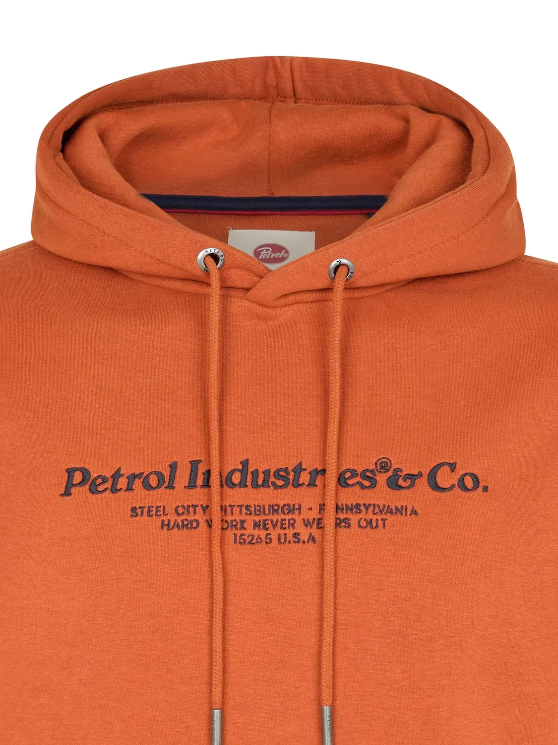 Petrol Industries Cedarwood hoodie print kængurulomme