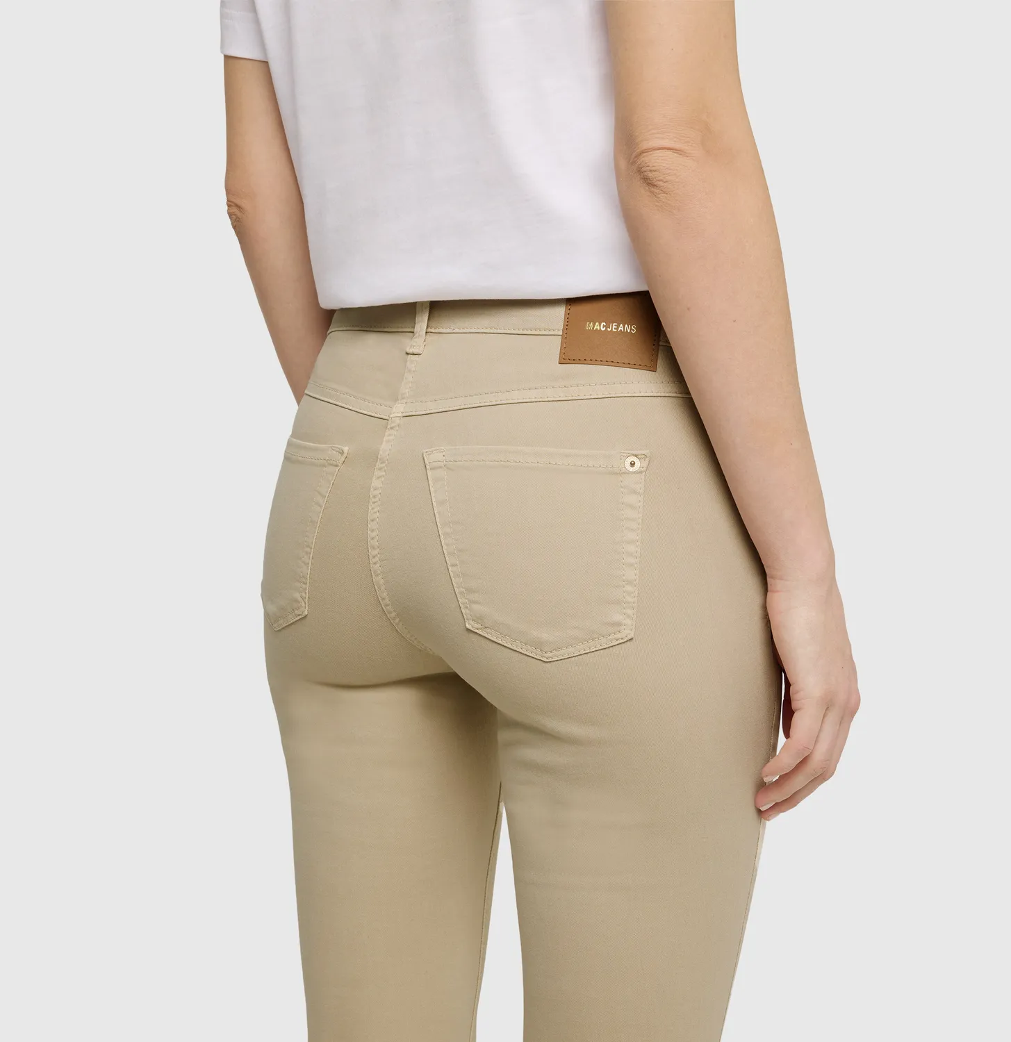 MAC Dream Summer jeans beige slim fit slids
