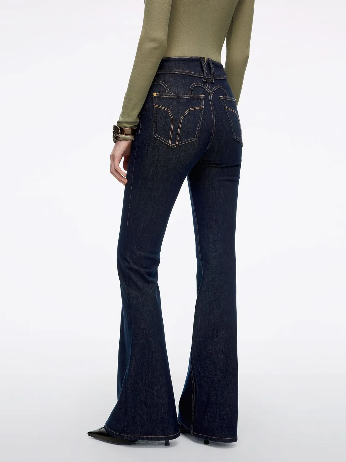 Miss Sixty Bella flare jeans mørkeblå stretch