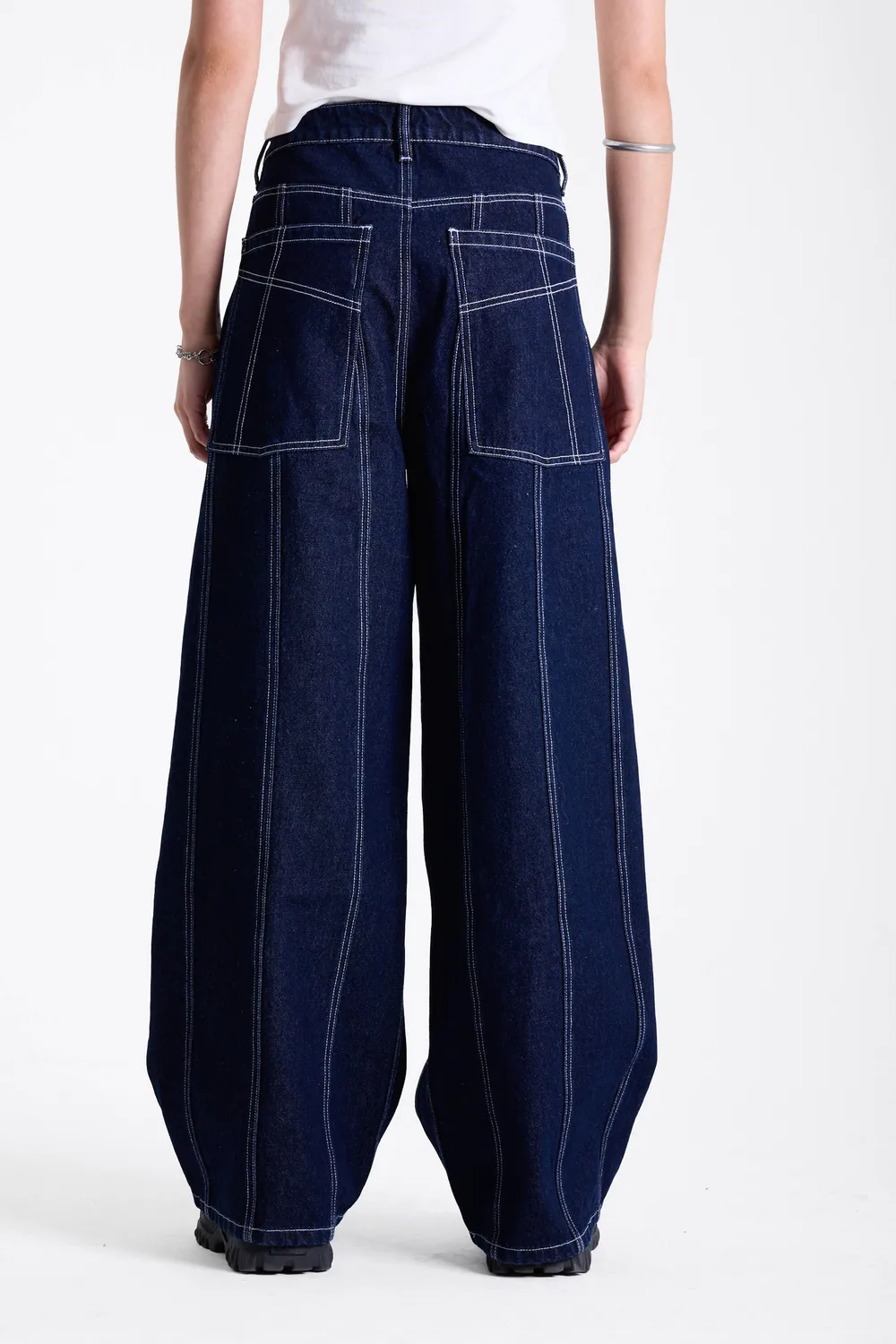 THE RAGGED PRIEST Cycle Rinse Wash relaxed jeans mørk indigo