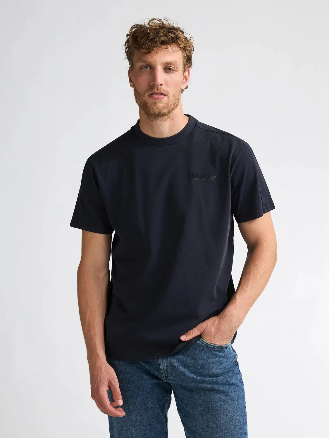 Petrol Industries Tanner T-shirt Iron Blue bomuld