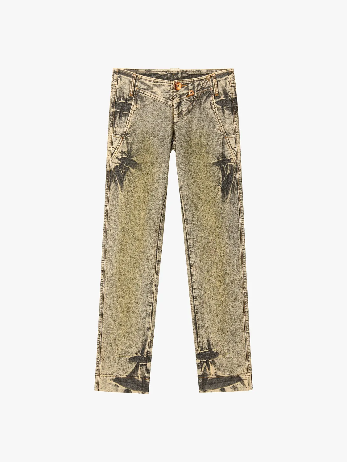 Miss Sixty KNWLS Tie-Dye Jeans olivengrøn
