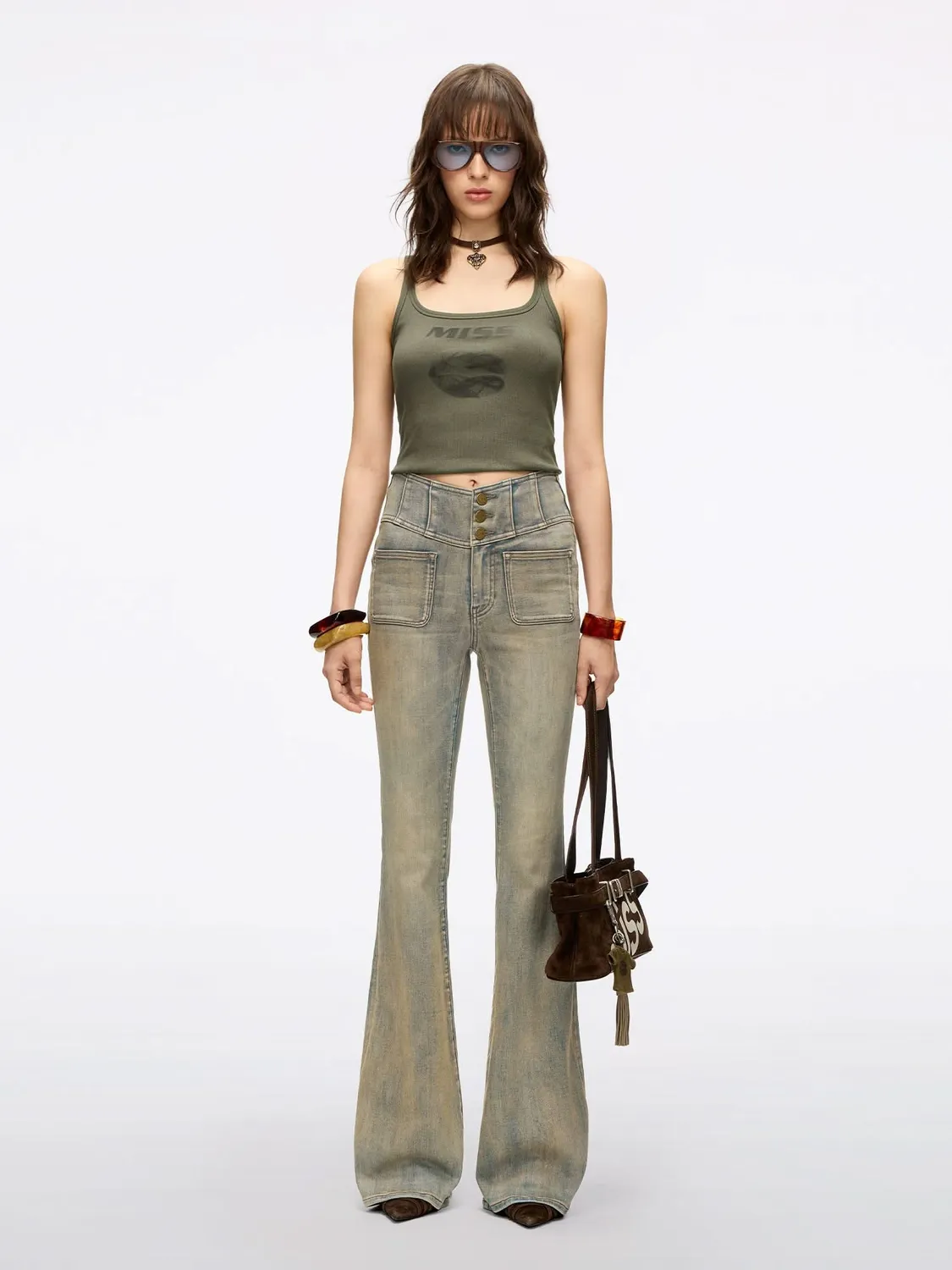 Miss Sixty Glenda Plus 5 flare jeans blå