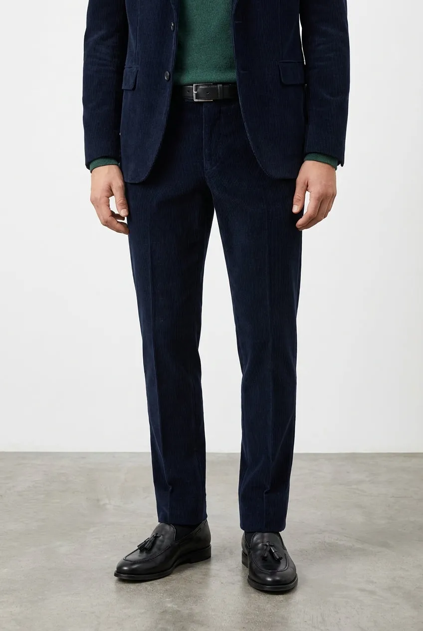 Mason's Milano chinos natblå fløjl extra slim
