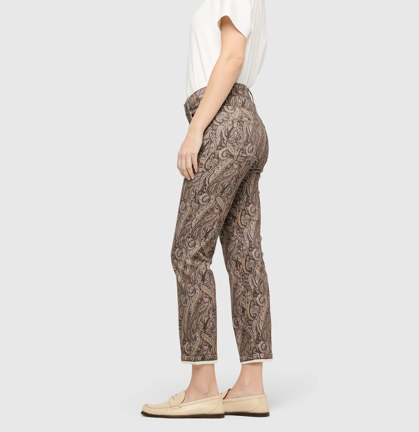 MAC Dream 5403-70-0355 cropped jeans gul stretch