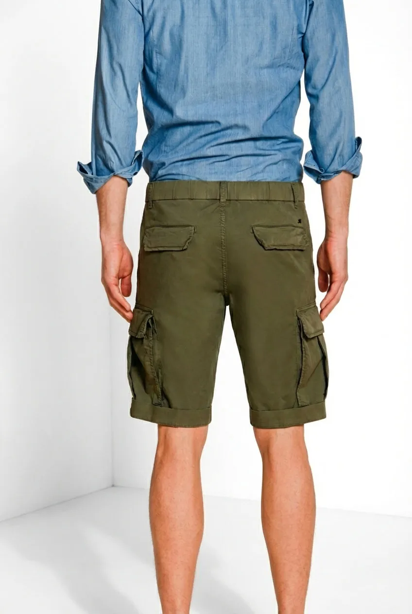 Mason's Cargo M74 cargoshorts skovgrøn relaxed fit