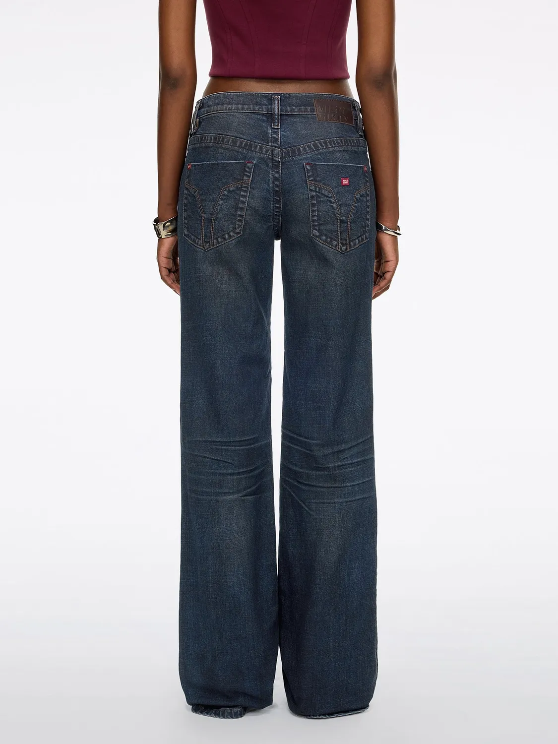 Miss Sixty Tommy flare jeans mørkeblå stretch