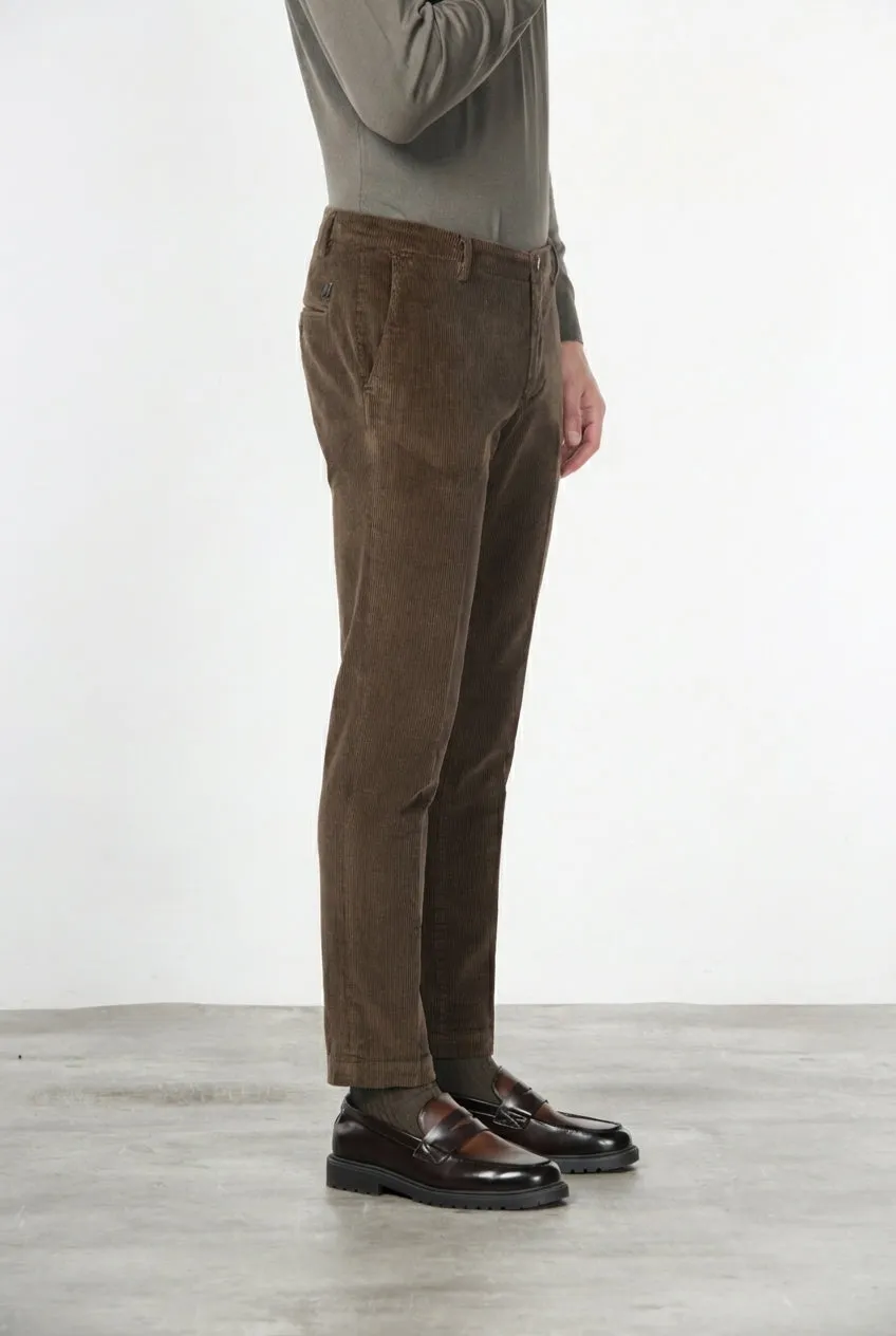Mason's Milano chinos brun fløjl extra slim