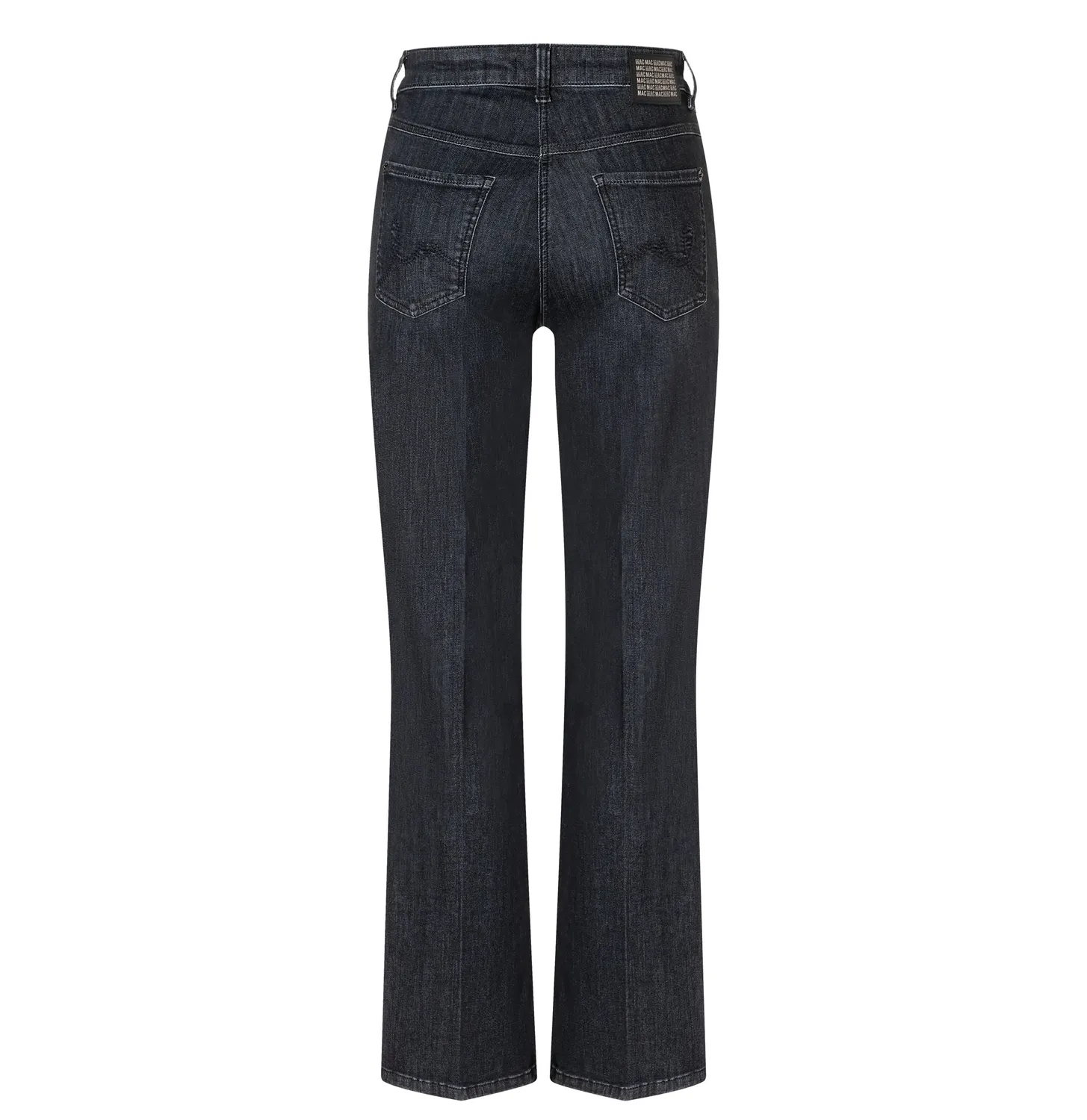 MAC Laura Paisley 5258 jeans sort flared fit mønster